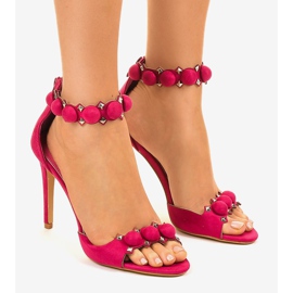 Sandali fucsia su tacco alto GH-5A5735-19 rosa 1