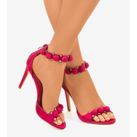 Sandali fucsia su tacco alto GH-5A5735-19 rosa 2
