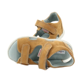 Sandali con velcro Mazurek 314 cammello multicolore giallo 4