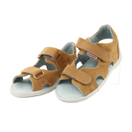 Sandali con velcro Mazurek 314 cammello multicolore giallo 2