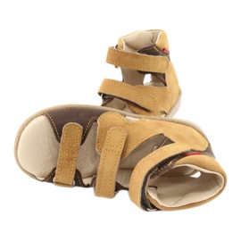 Sandali in pelle preventiva giallo/bronzo mazurek 291 4