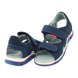 Sandali con velcro Mazurek 314 blu navy 3
