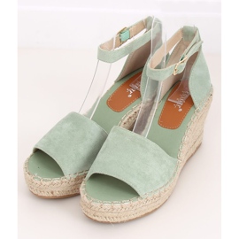 Espadrillas su zeppe menta TU147 Green verde 1