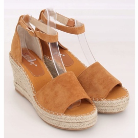 Espadrillas su zeppa cammello TU147 Camel marrone 1