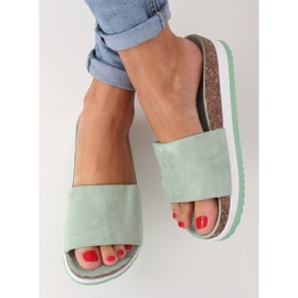 Pantofole acquamarina da donna CK184P Verde 1