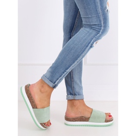 Pantofole acquamarina da donna CK184P Verde 2