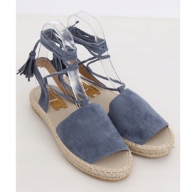 Espadrillas da donna blu BB25 Blue 1