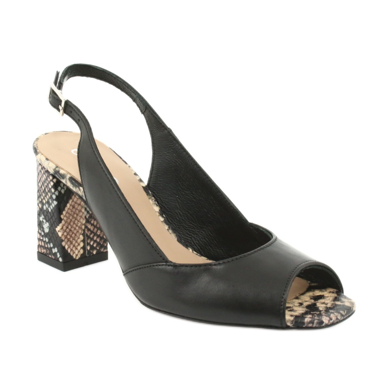 Edeo Sandali da donna neri / animali 3499A-1193 nero 1