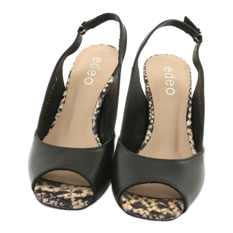Edeo Sandali da donna neri / animali 3499A-1193 nero 5