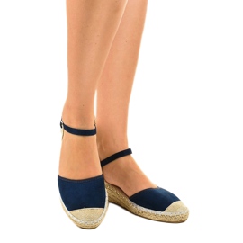 Espadrillas blu navy 3M85-18 1