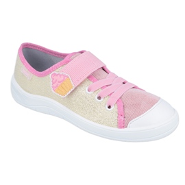 Scarpe per bambini Befado 251Y141 rosa giallo 1