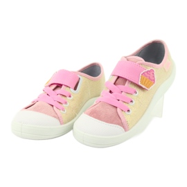 Scarpe per bambini Befado 251Y141 rosa giallo 3
