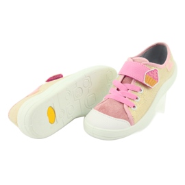 Scarpe per bambini Befado 251Y141 rosa giallo 4