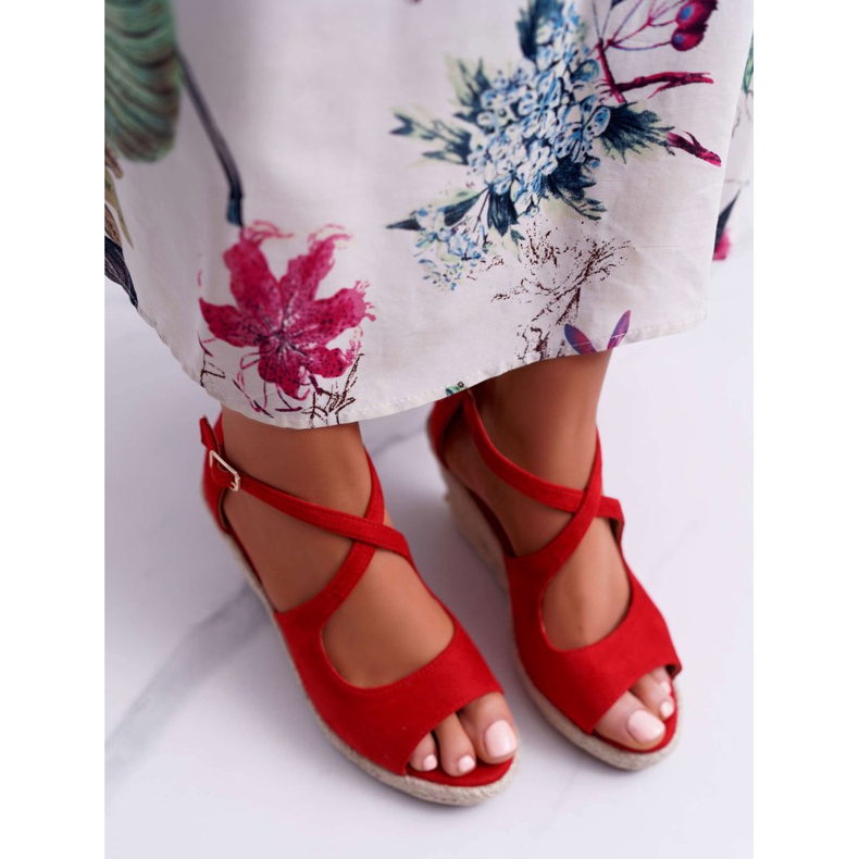 BUGO Sandali da donna su espadrillas Red Margus rosso 2