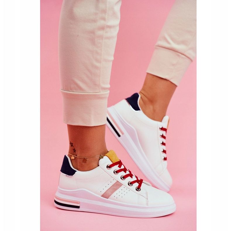 PS1 Scarpe sportive da donna bianche e blu navy Mirra bianco multicolore 2