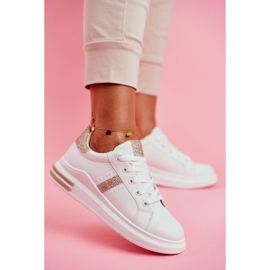 Scarpe Sportive Donna Oro Bianco Glitter Narval giallo 1
