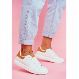 PS1 Scarpe Sportive da Donna Bianche con Tacco Camel Milly bianco 1