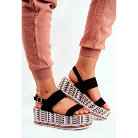 ADY Sandali da donna sulla piattaforma Black Sandy nero 2