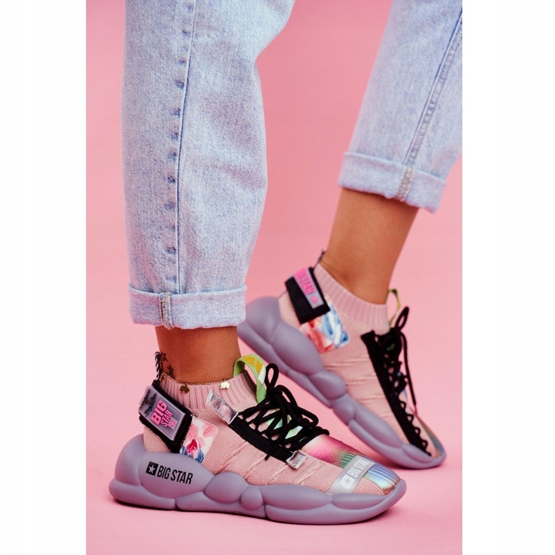 Scarpe Sportive da Donna Big Star di Daniel Lopez FF274A581 rosa multicolore 1