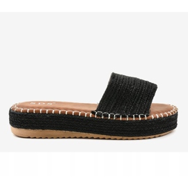 Pantofole espadrillas nere 7970-PL nero 2
