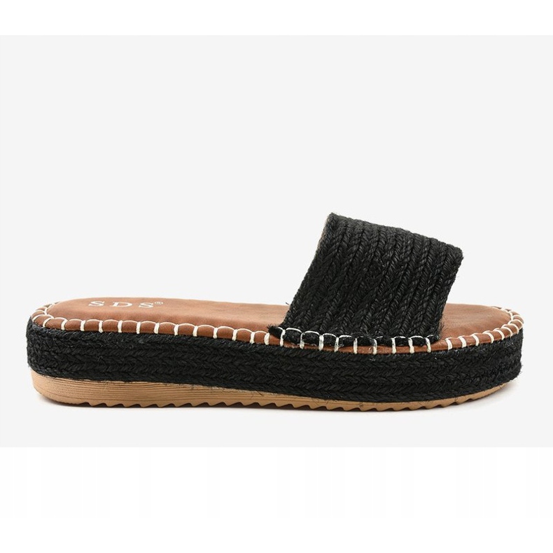 Pantofole espadrillas nere 7970-PL nero 2