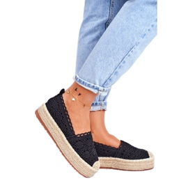 ADY Espadrillas da donna Lace Black Desante Platform marrone nero 2