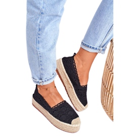 ADY Espadrillas da donna Lace Black Desante Platform marrone nero 3