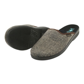 Pantofole da uomo Adanex 24618 grigio 3