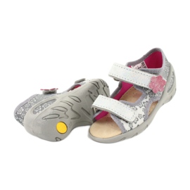 Scarpe per bambini Befado pu 065P139 rosa grigio 4
