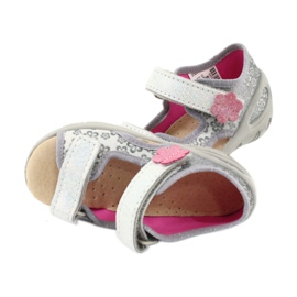 Scarpe per bambini Befado pu 065P139 rosa grigio 5