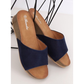 Pantofole blu navy 10-238 D.BLUE 2