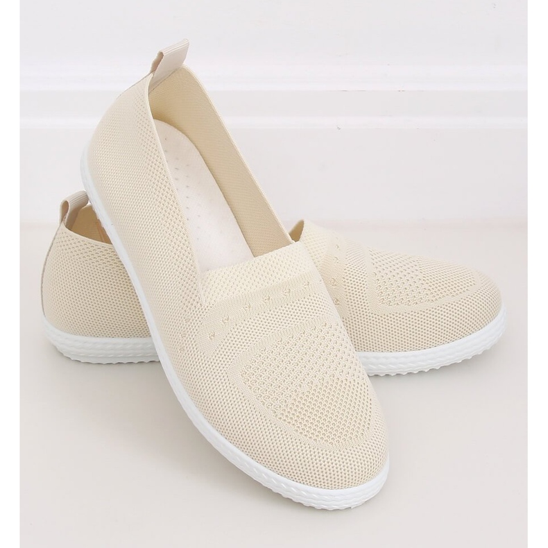 Sneakers beige da donna ZK097 Beige 1