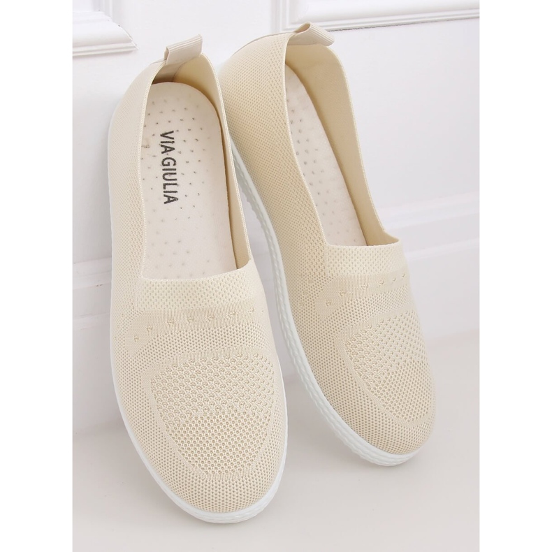 Sneakers beige da donna ZK097 Beige 2
