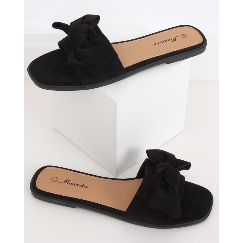 Pantofole nere da donna nere WL1607 Black nero 1