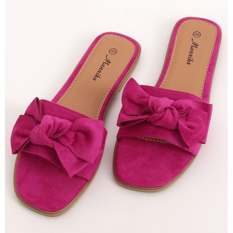 Ciabatte fucsia da donna WL1607 Fucsia rosa 1