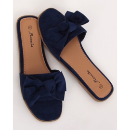 Pantofole da donna blu navy WL1607 Navy 1
