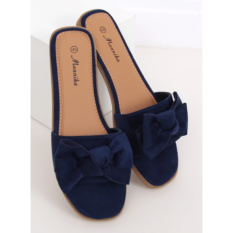 Pantofole da donna blu navy WL1607 Navy 2