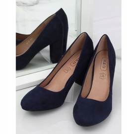 Décolleté sul palo blu navy E08-10 Blu 1