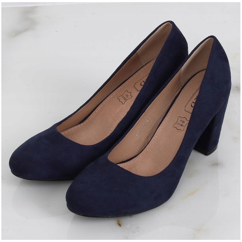 Décolleté sul palo blu navy E08-10 Blu 2