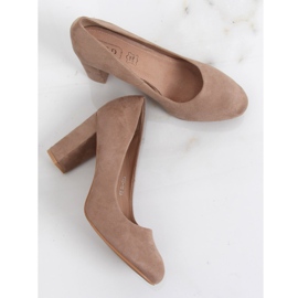 Décolleté sul palo beige E08-10 Khaki 1