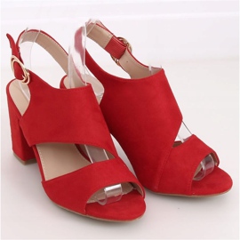 Sandali rossi con tacco alto A8560 Red rosso 1