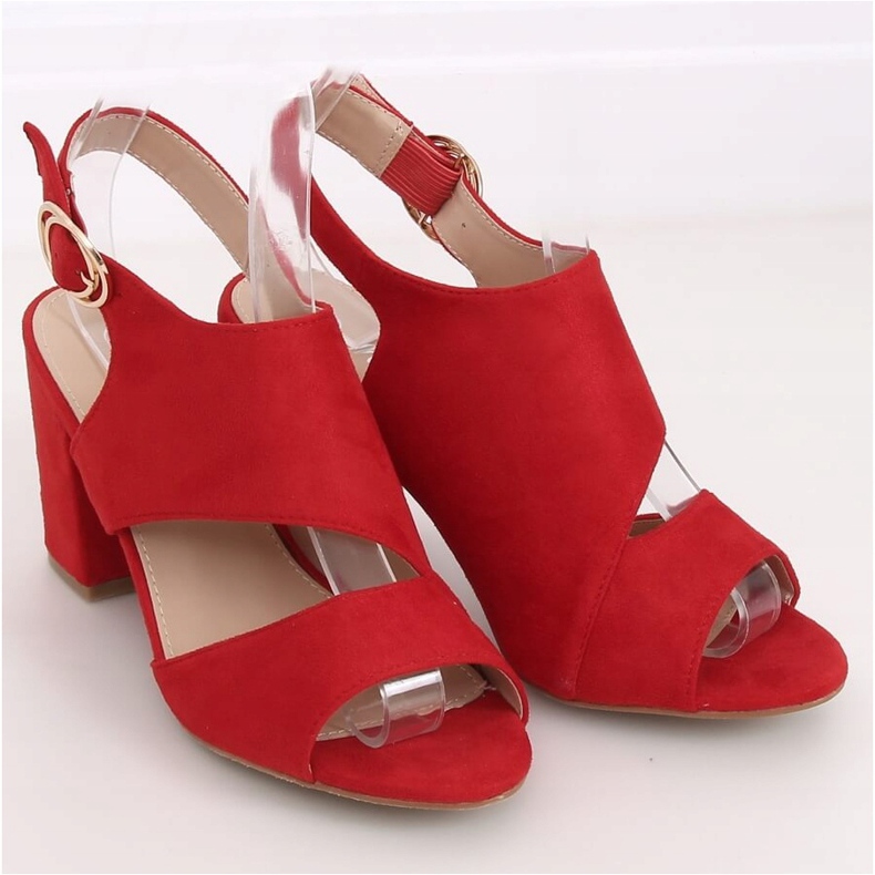 Sandali rossi con tacco alto A8560 Red rosso 1