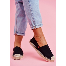 Espadrillas da donna Suola intrecciata Nere Big Star FF274A498 nero 2