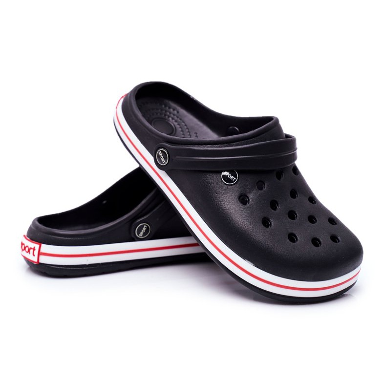 Ciabatte da uomo per la piscina Kroksy Pasipheme Black nero 1