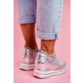 Scarpe Sportive Slip On con Zeppa da Donna Grigie Cold Play grigio 1