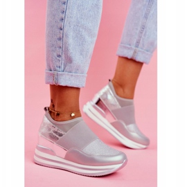 Scarpe Sportive Slip On con Zeppa da Donna Grigie Cold Play grigio 2