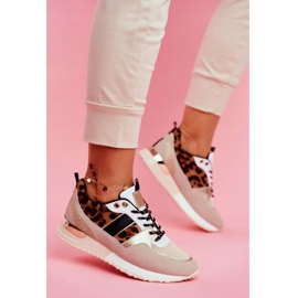 Scarpe Sportive Donna Beige Leopard Himme 1