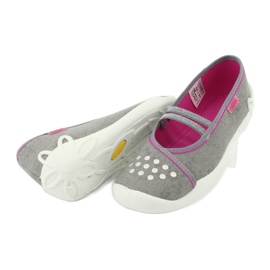 Scarpe per bambini Befado 116Y252 rosa grigio 5