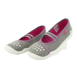 Scarpe per bambini Befado 116Y252 rosa grigio 4