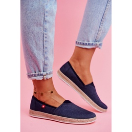 Espadrillas da donna Big Star Slip-on Navy Blue FF276024 blu navy 1